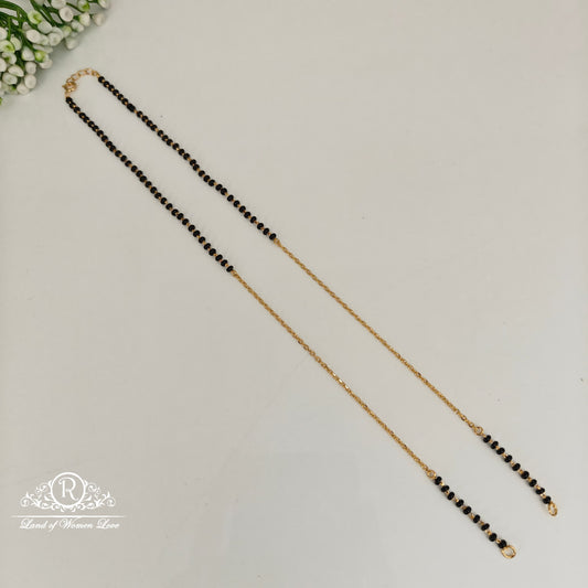 92.5 silver simple ad cute black beads 92.5 silver ramala jewelry / ramala collections