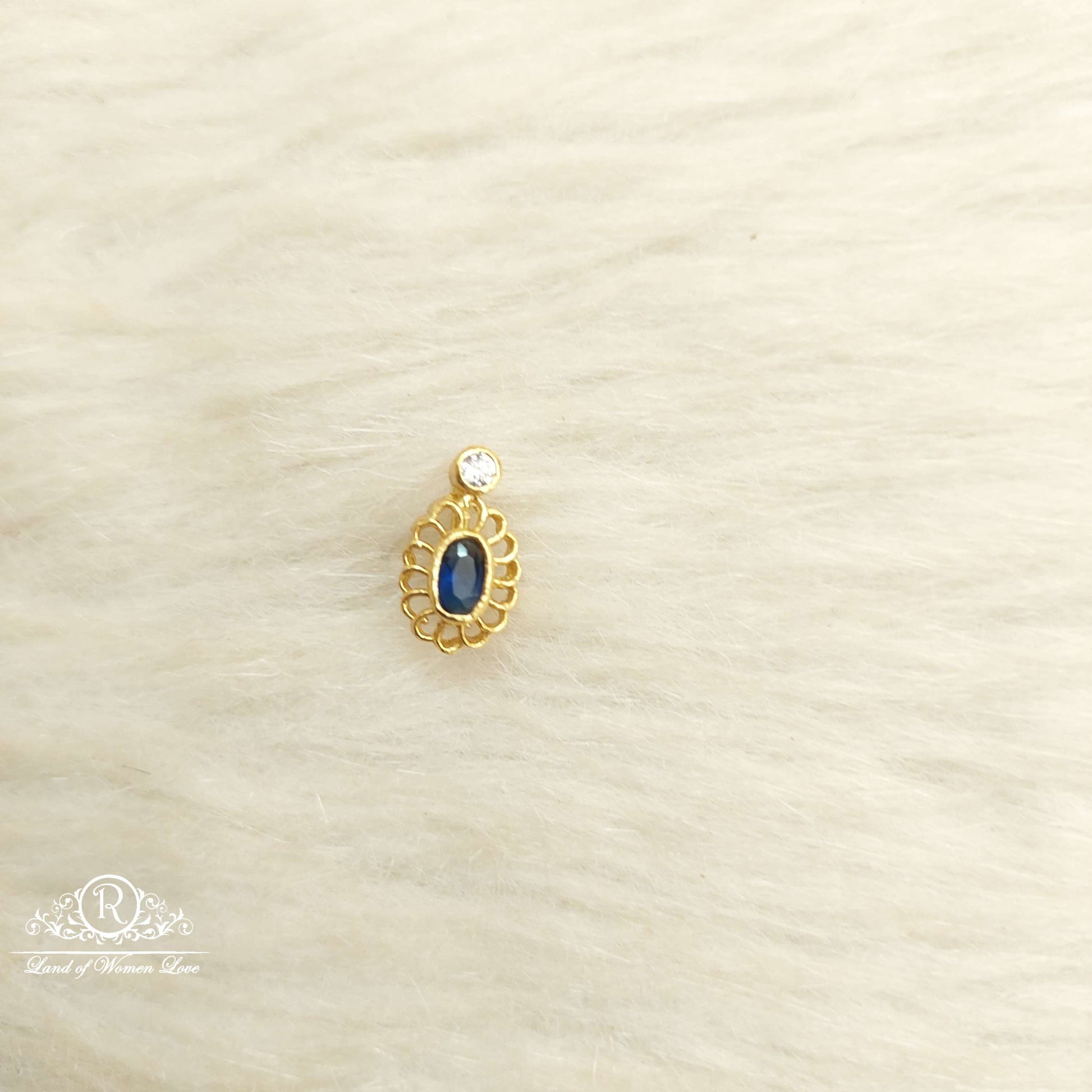 silver nose pins-sa285 92.5 silver ramala jewelry / ramala collections