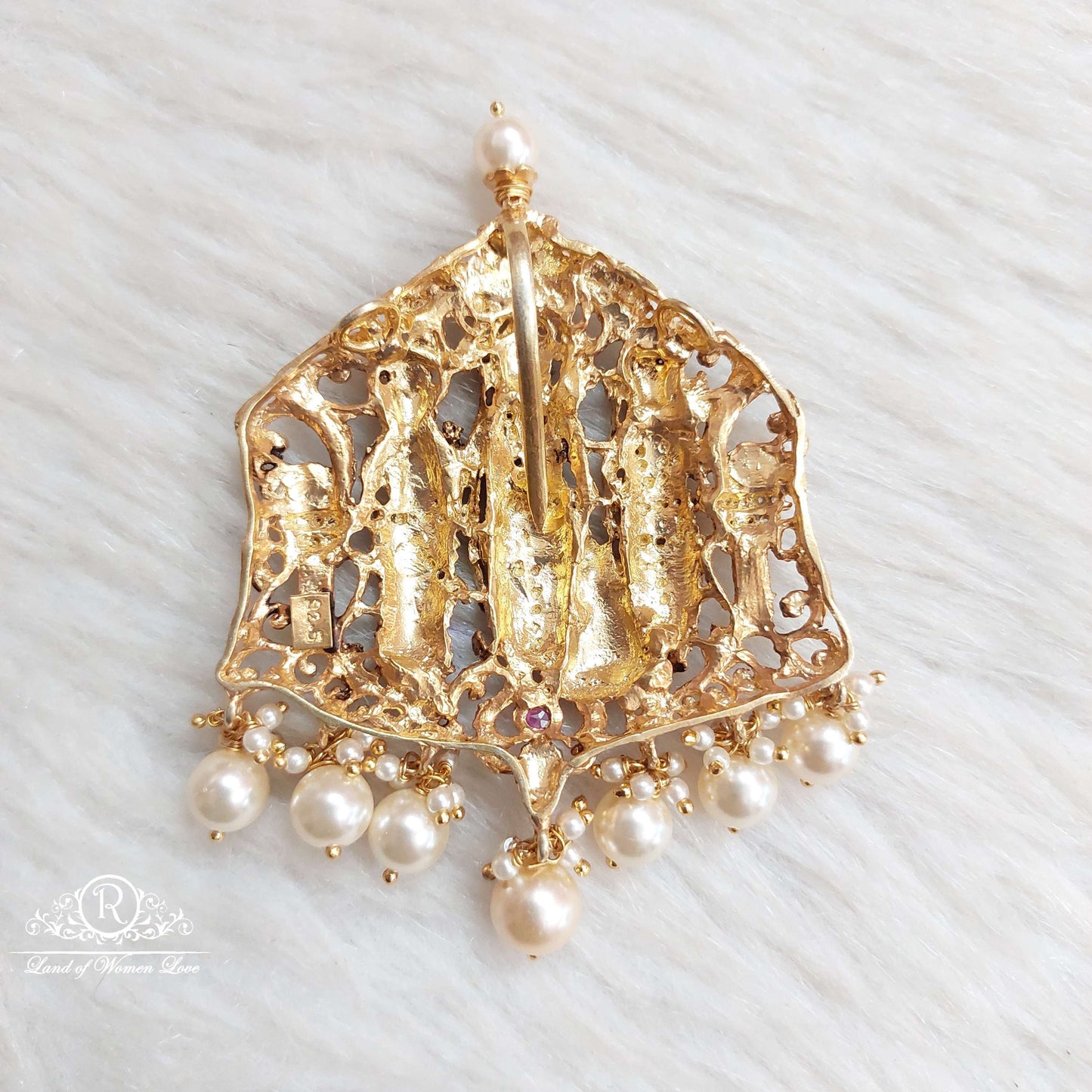 Silver Nakshi Ramparivaram Locket-S866