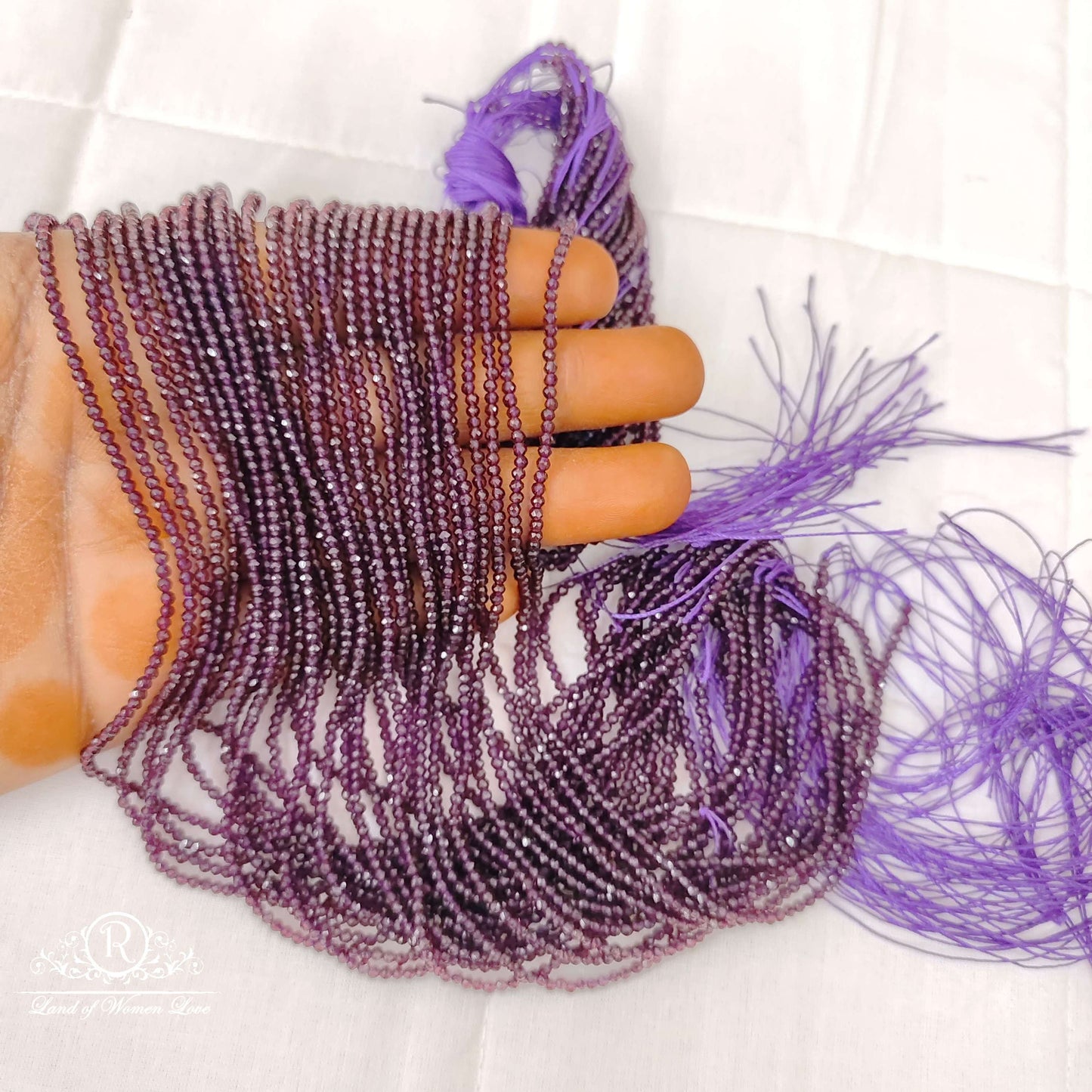 Monalisa Purple Colour 2mm Beads-RCMB19