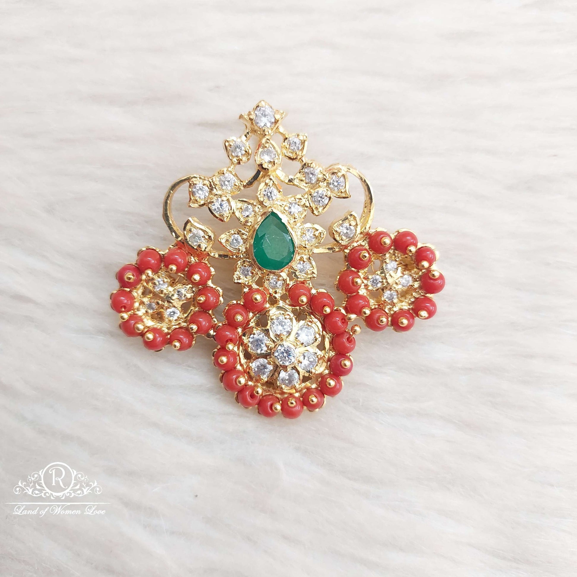 silver coral locket-s771 coral 92.5 silver ramala jewelry / ramala collections