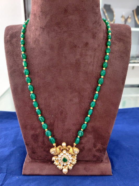 chain silver moissanite beads chain-h001 moissanite 92.5 silver ramala jewelry / ramala collections