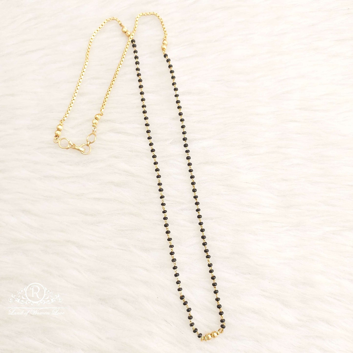 Silver Black Beads-H061