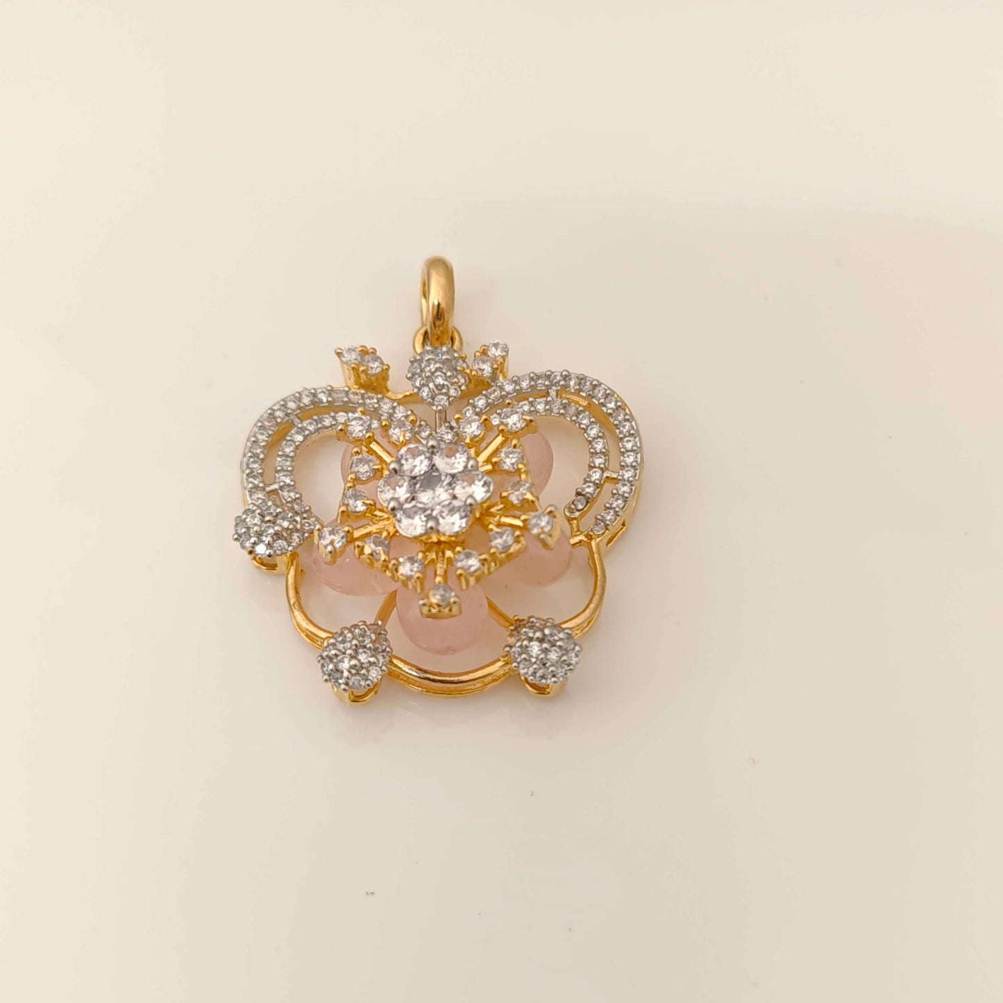 Silver CZ- Stones Pendant Designs-RCC315