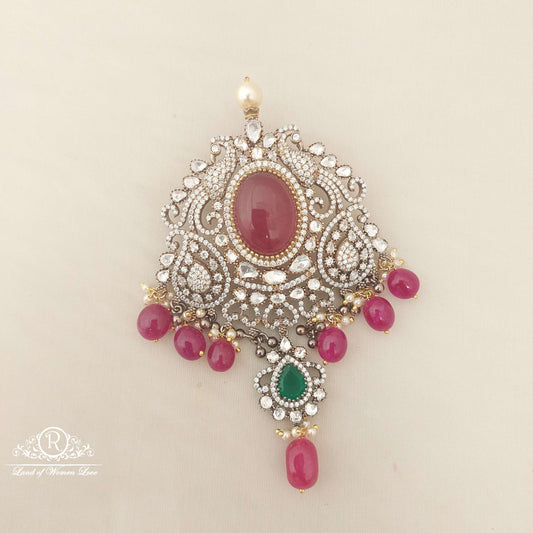 silver victoria moissanite locket-d045 moissanite 92.5 silver ramala jewelry / ramala collections