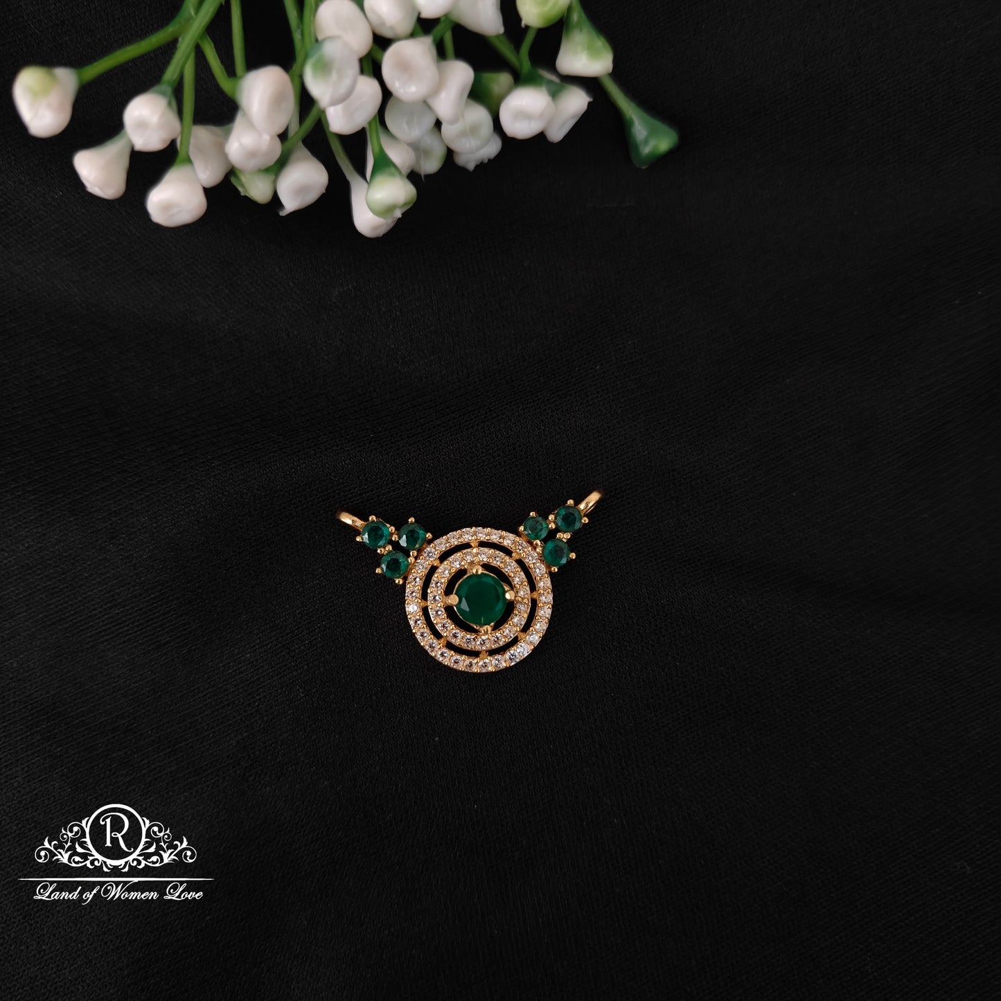 92.5 silver simple and cute mala locket -rcjr987 92.5 silver ramala jewelry / ramala collections