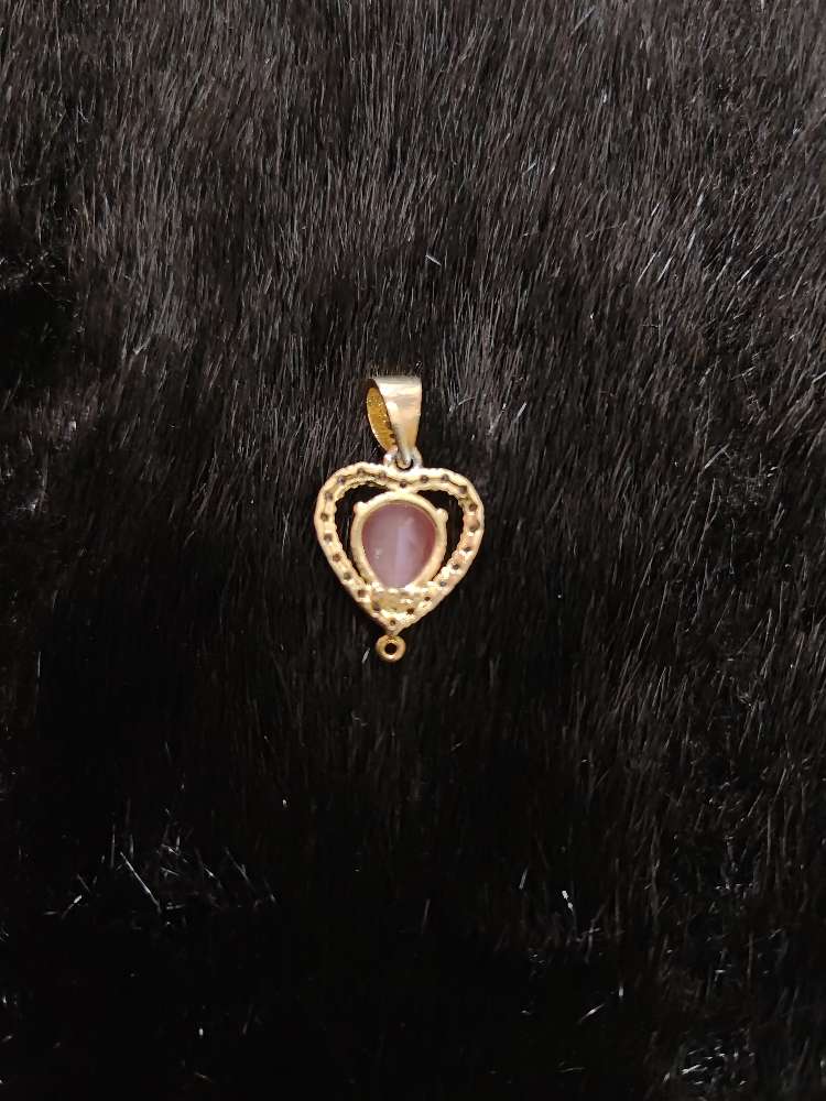 Silver CZ- Heart Design Earrings With Matching Locket-JR208JR209