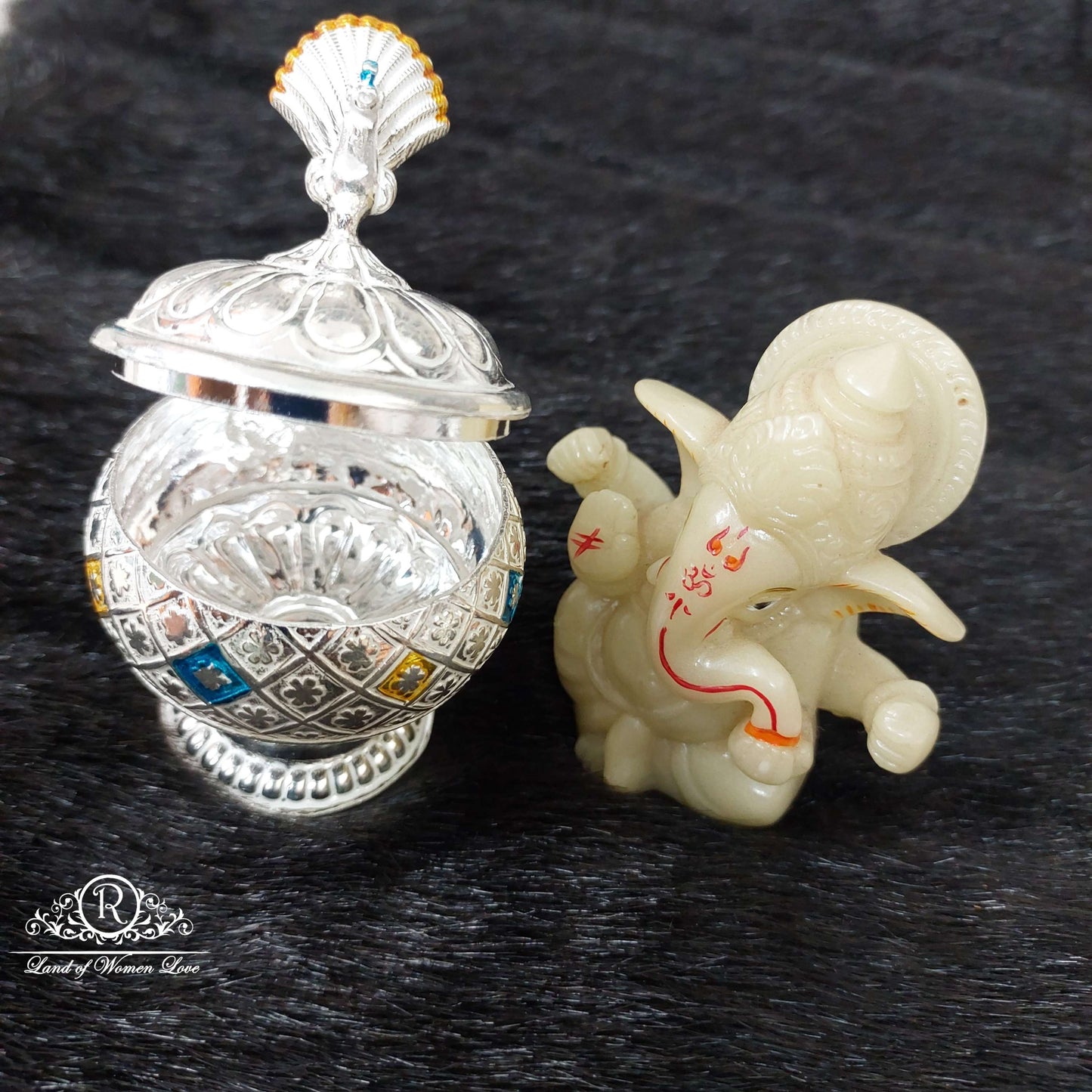 Silver Kumkum Barini-S444