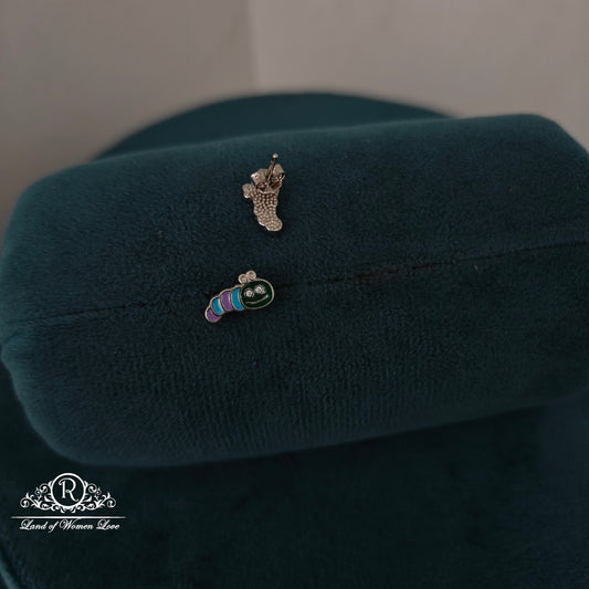 92.5 silver simple and Cute kids earrings -RCHK0175-3