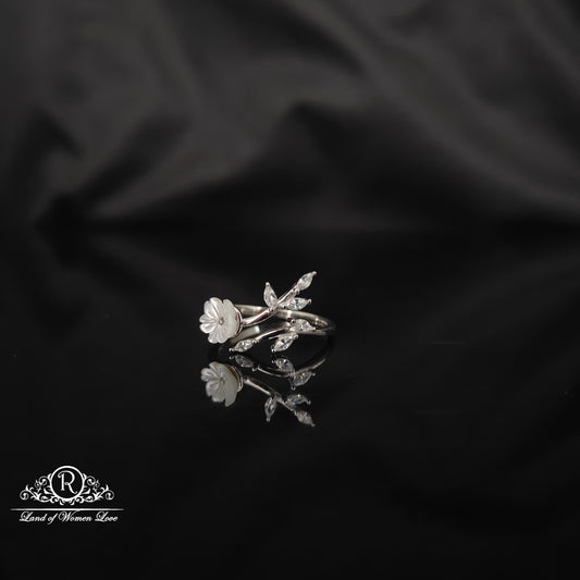 ring silver rodhium polish finger ring-rcra35 92.5 silver ramala jewelry / ramala collections