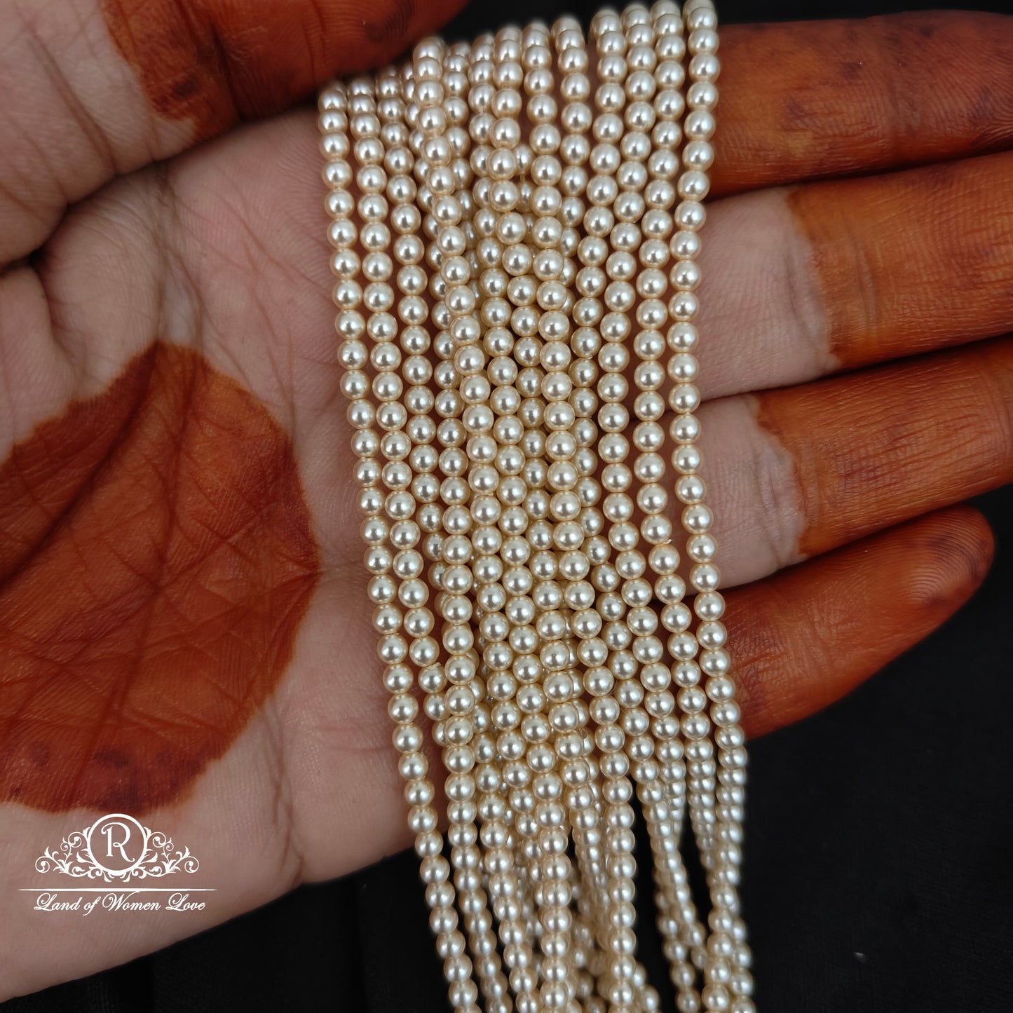 2.5mm rio pearls - rcmj223 92.5 silver ramala jewelry / ramala collections