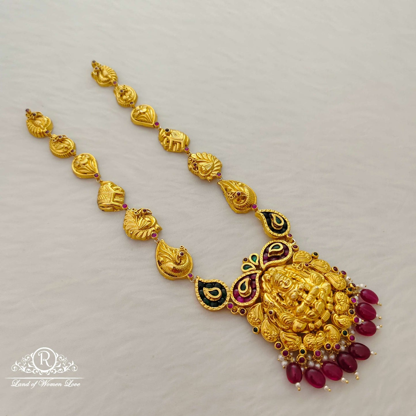 necklace silver gold repilca haram-rch362 92.5 silver ramala jewelry / ramala collections