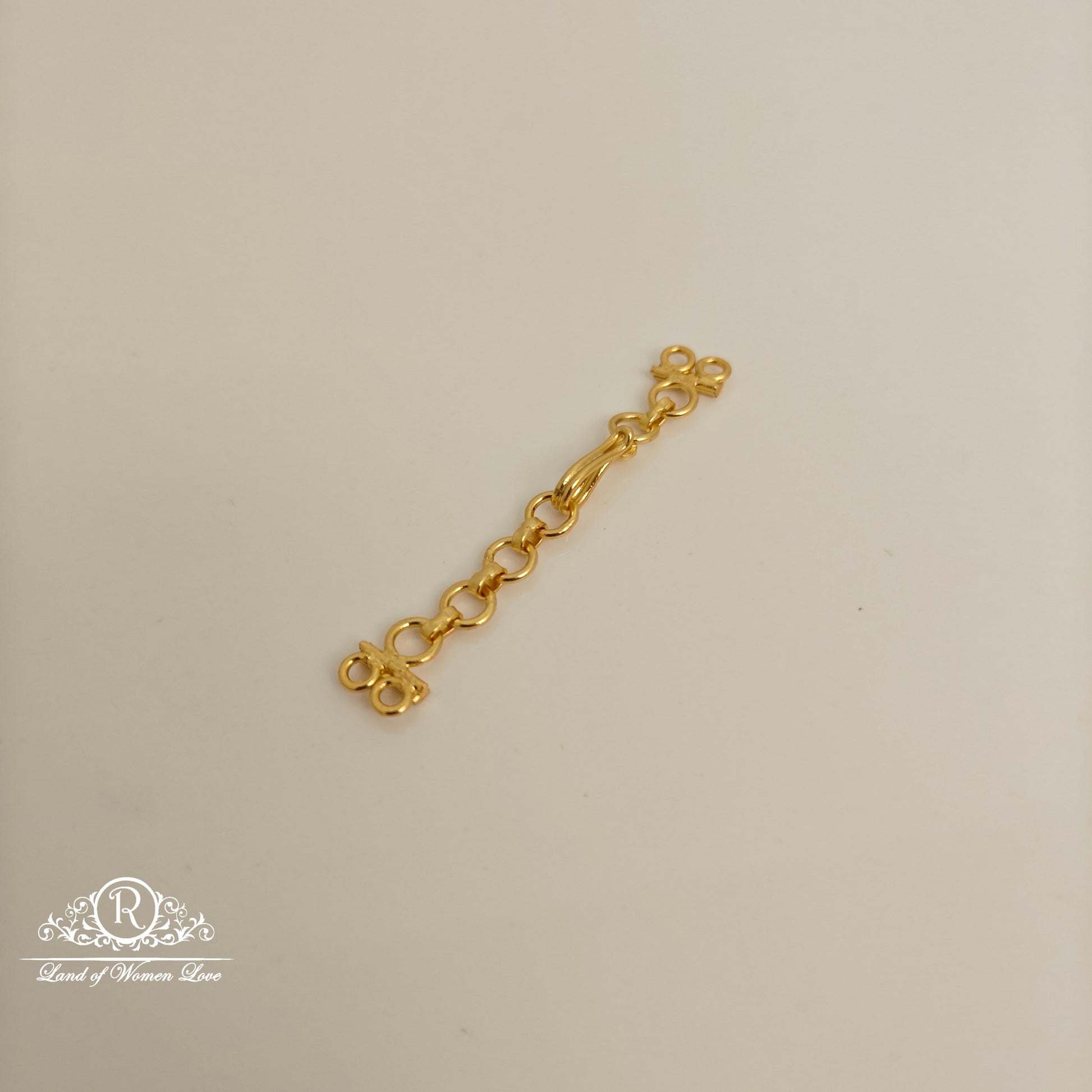 chain 92.5 silver two rings back chain- rcl63 92.5 silver ramala jewelry / ramala collections