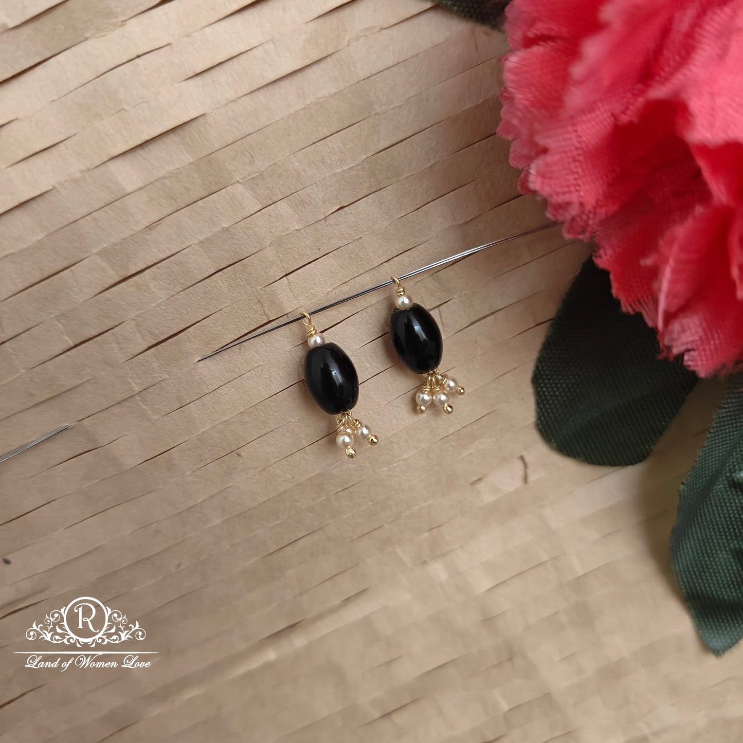 earrings 92.5 silver simple and cute hangings - rcjr997 92.5 silver ramala jewelry / ramala collections