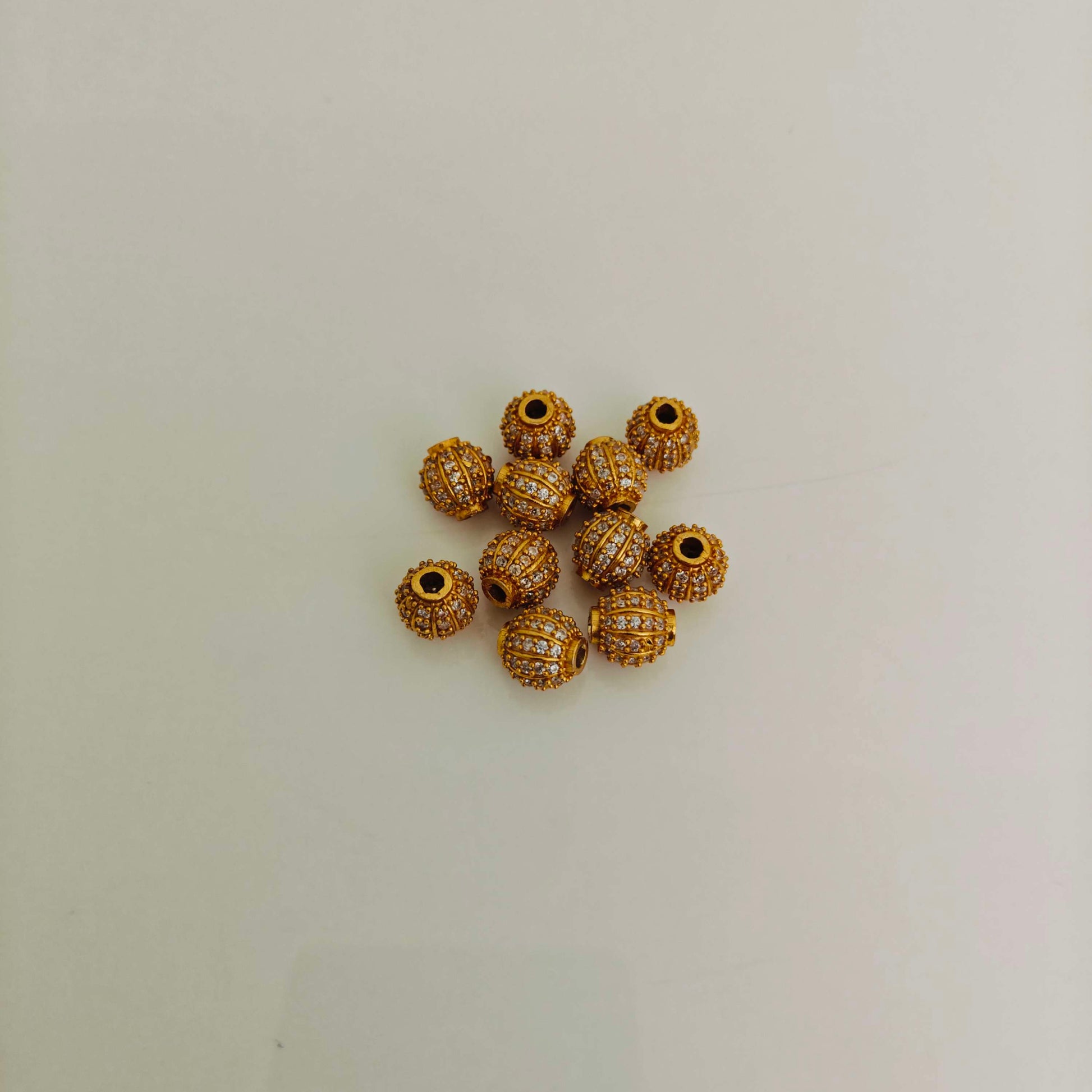 simple and cute silver cz- white stones balls -rcjr-710 cz 92.5 silver ramala jewelry / ramala collections