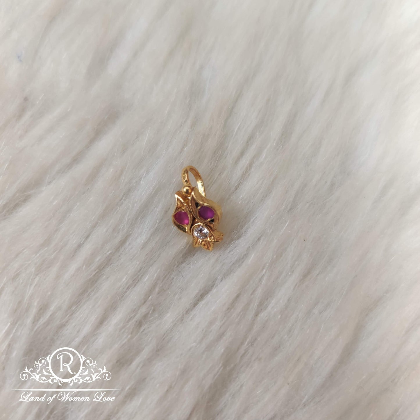 silver nose pins-ra75 92.5 silver ramala jewelry / ramala collections