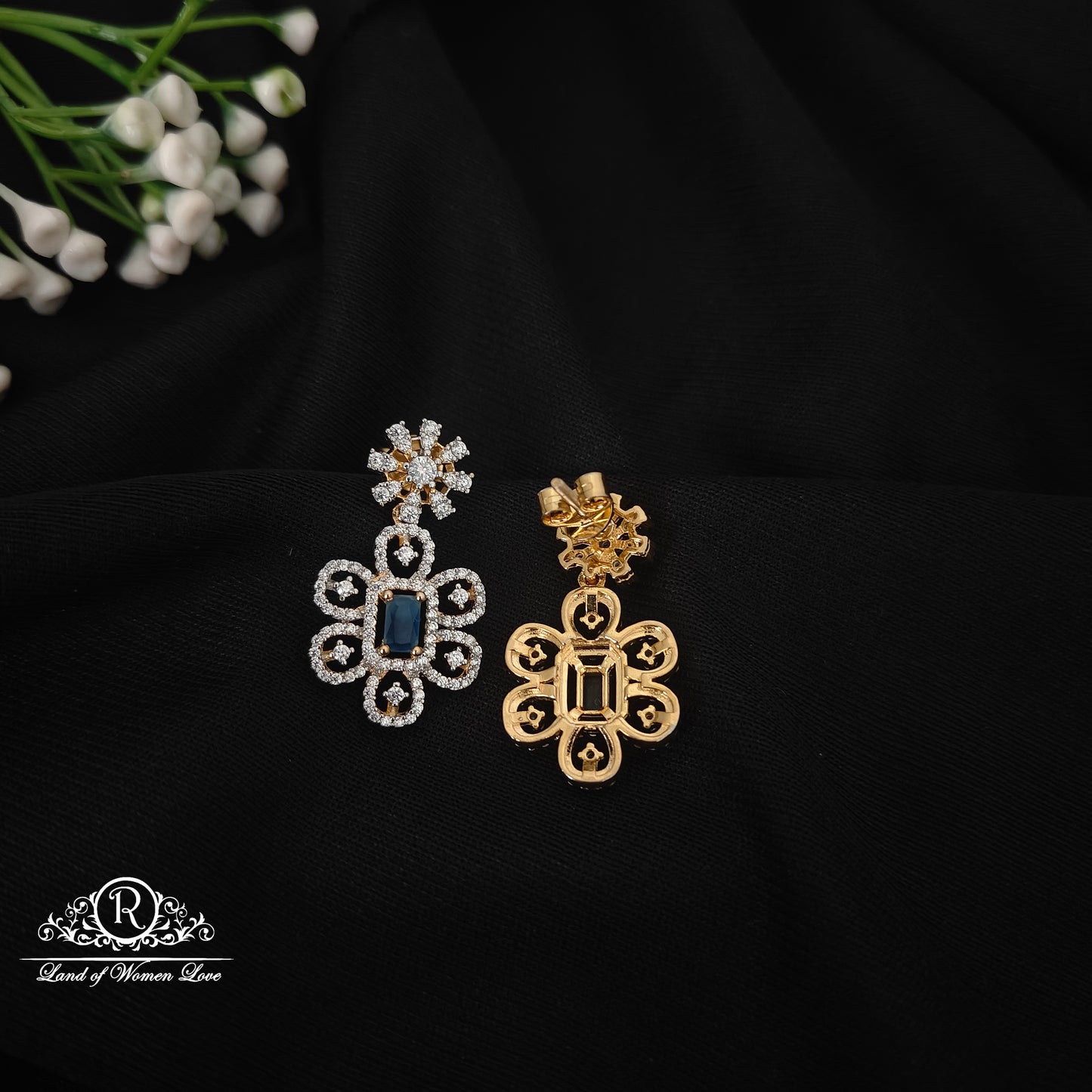 92.5 silver simple and Cute earrings - RCAH17