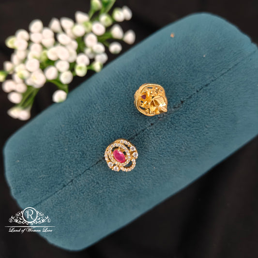 Silver cute and beautiful Earrings -RCBG094-1