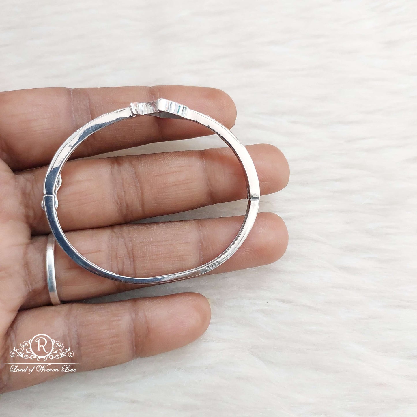 Silver Kids Kada bangle-S582