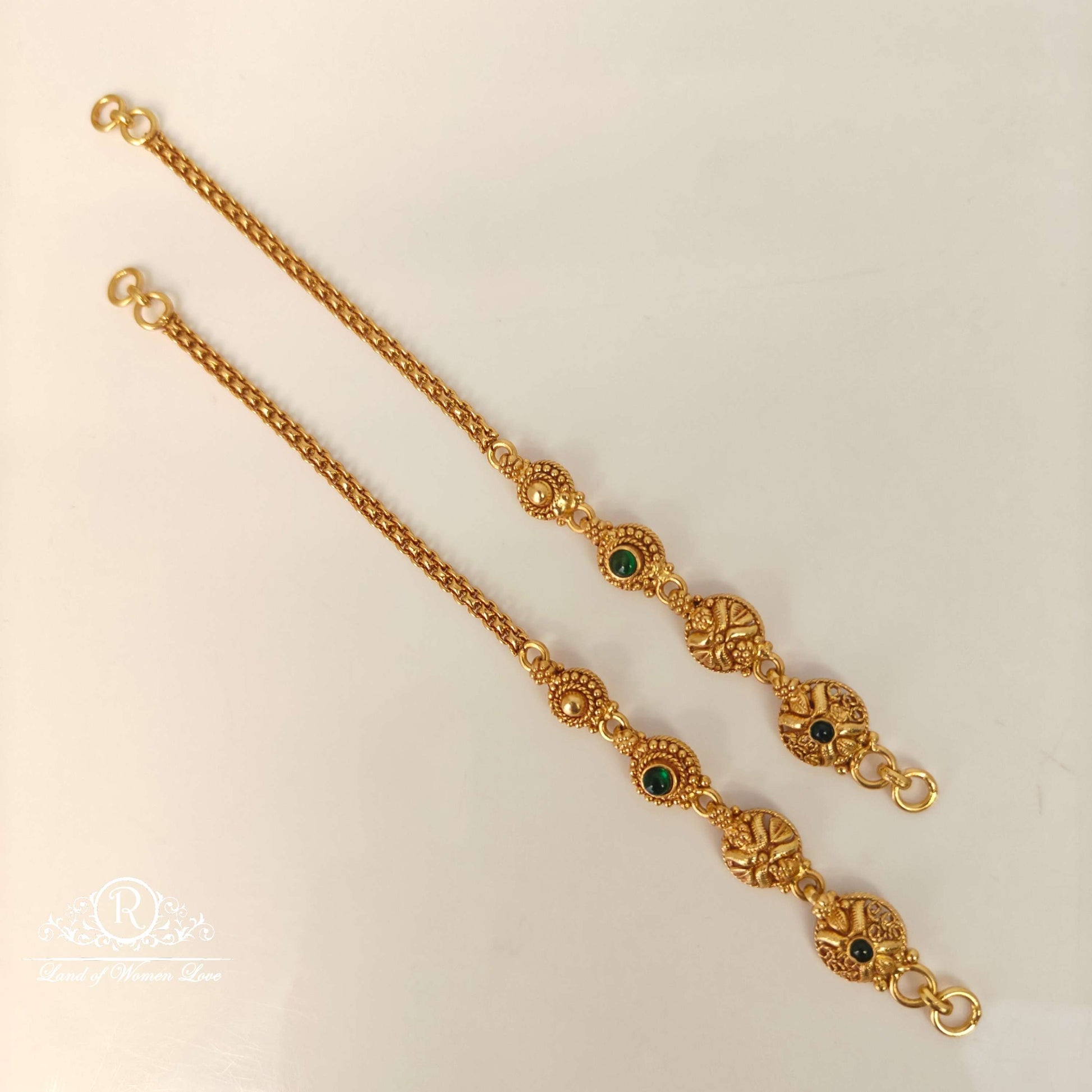 beautiful silver earchains-rc85-70cp094 92.5 silver ramala jewelry / ramala collections