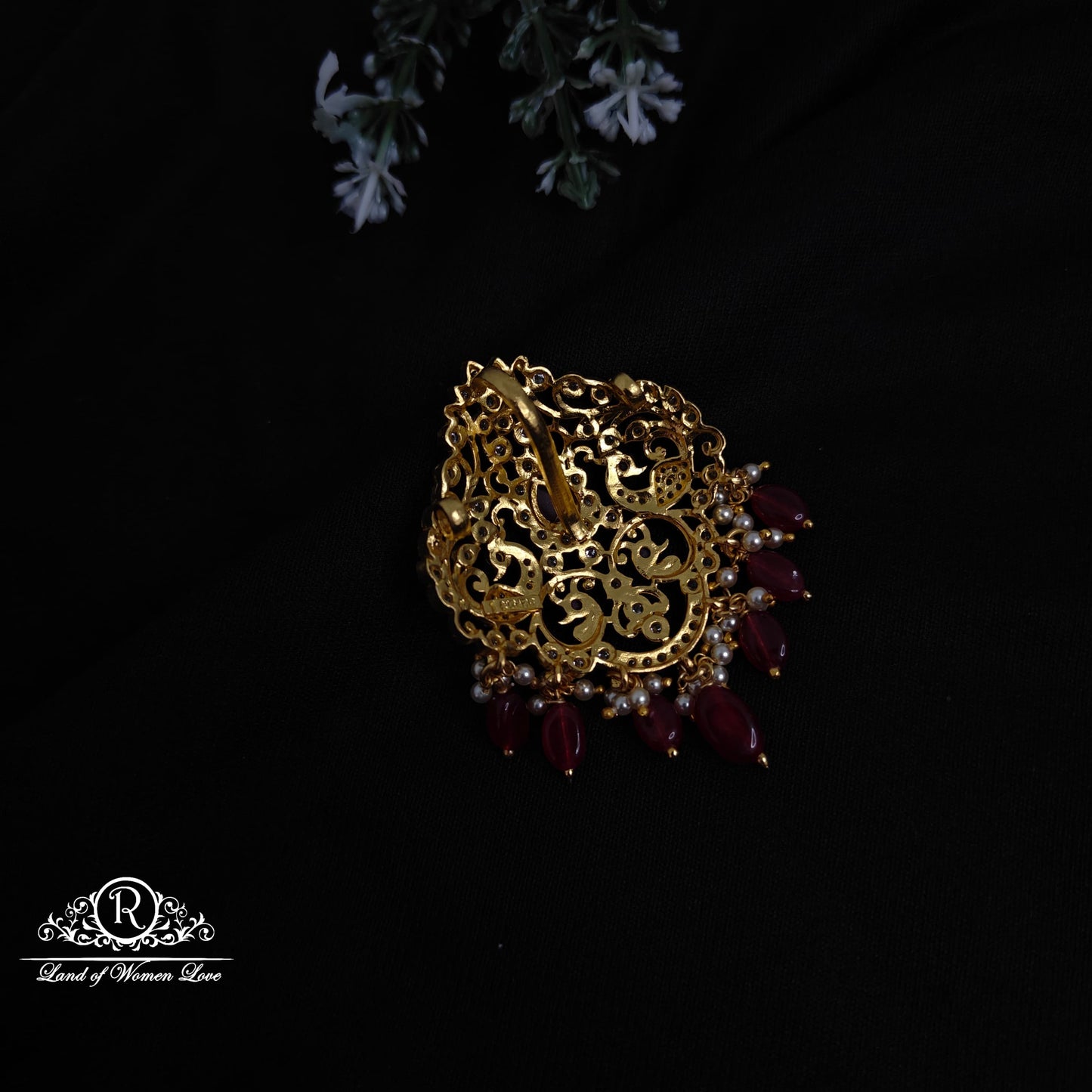 Silver peacock pendant -RCM1091