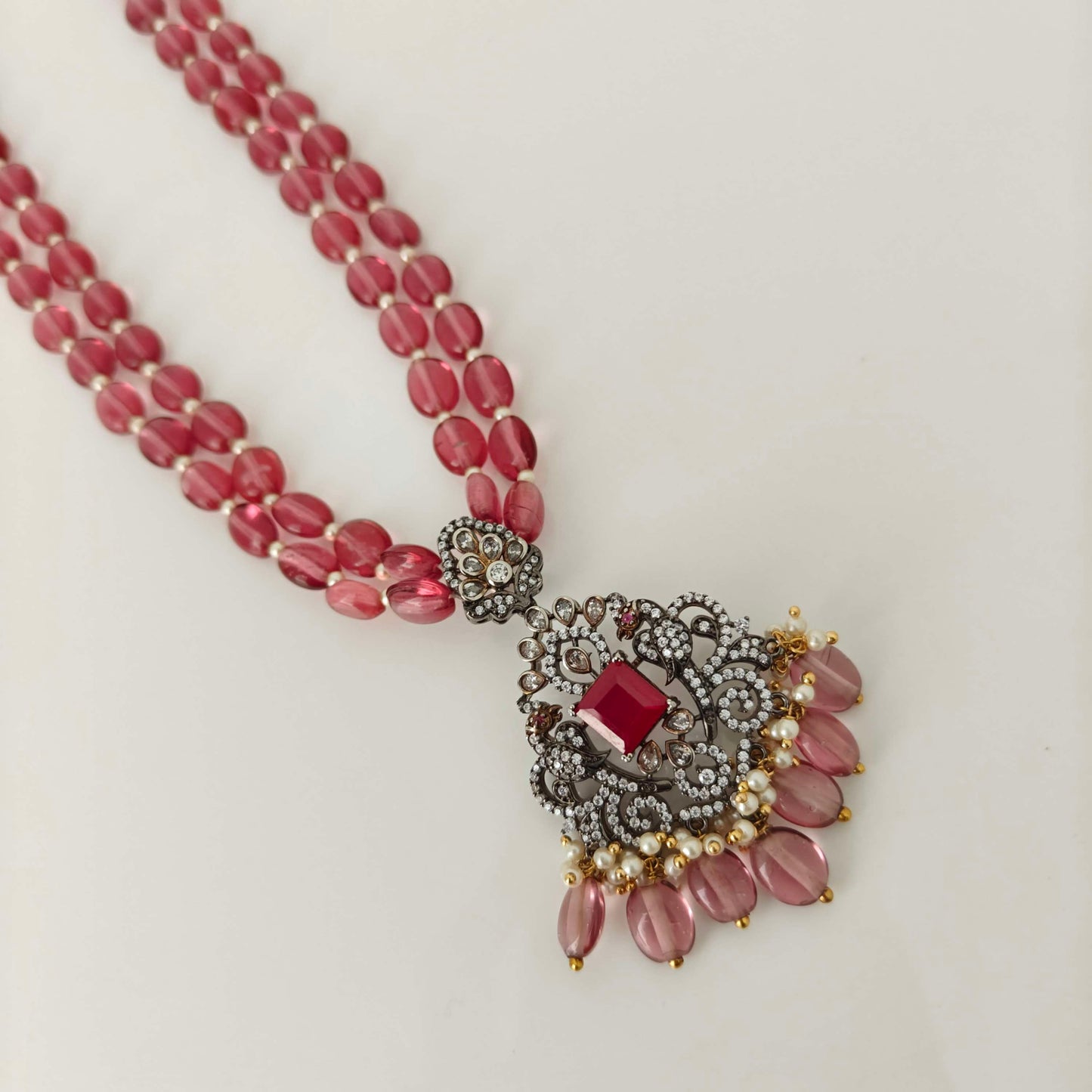 Pink Beads Mala-RCH614