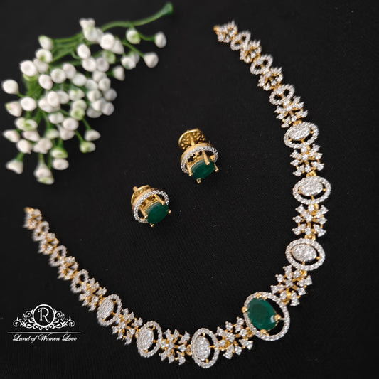 earrings silver simple and cute necklace with earrings 92.5 silver ramala jewelry / ramala collections