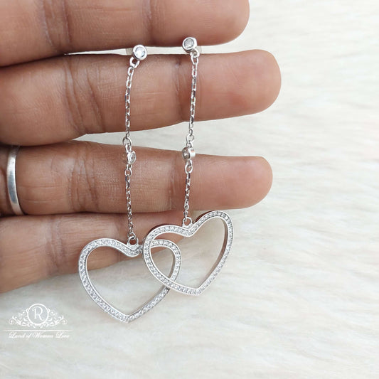 earrings silver hanging earrings-s589 92.5 silver ramala jewelry / ramala collections