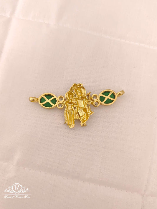 Silver Radha Krishna Mala Locket-M338