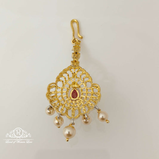 Silver Diamond Replica Design CZ-Stones Tikkas-RCCP30