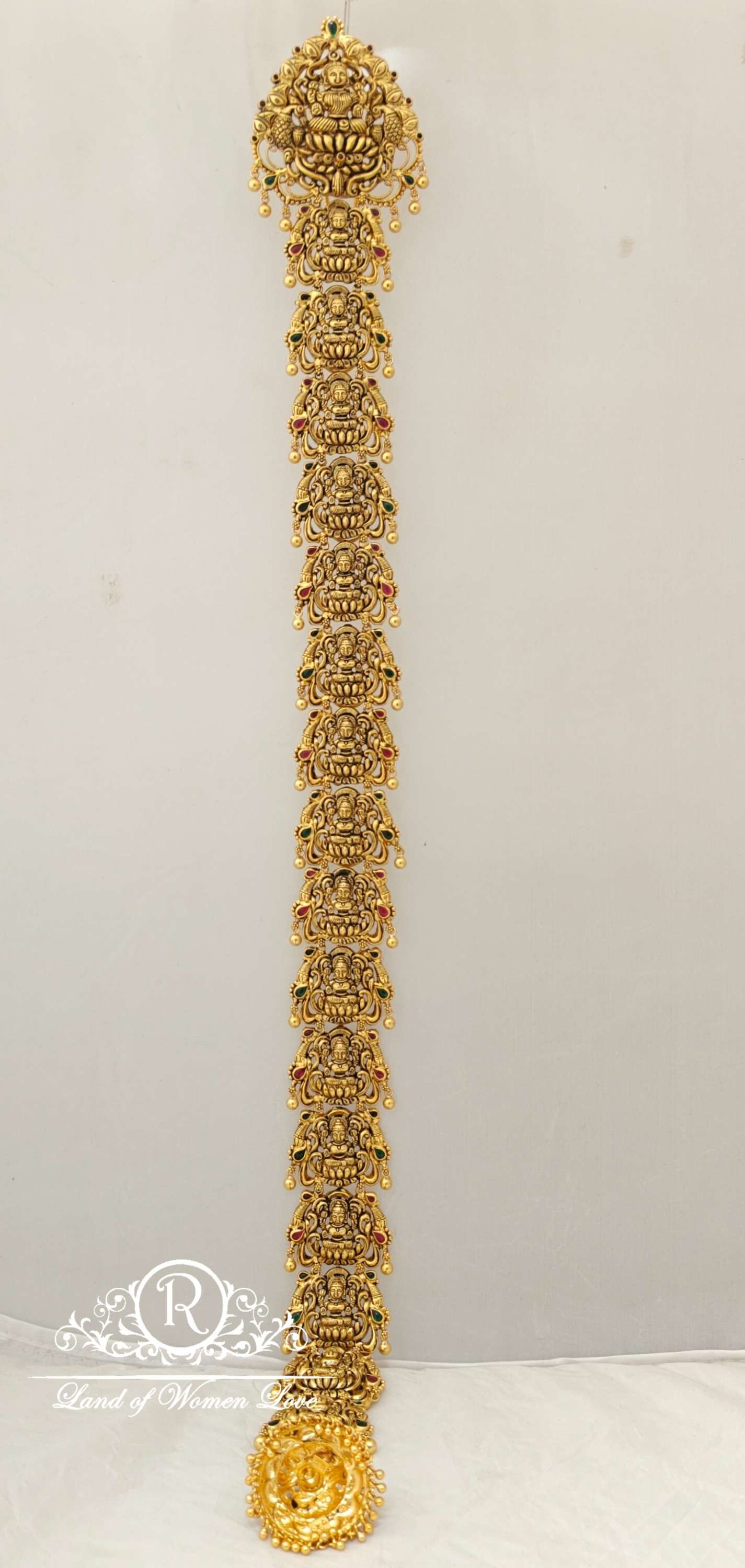 silver lakshmi devi model jada design-rcz51 92.5 silver ramala jewelry / ramala collections