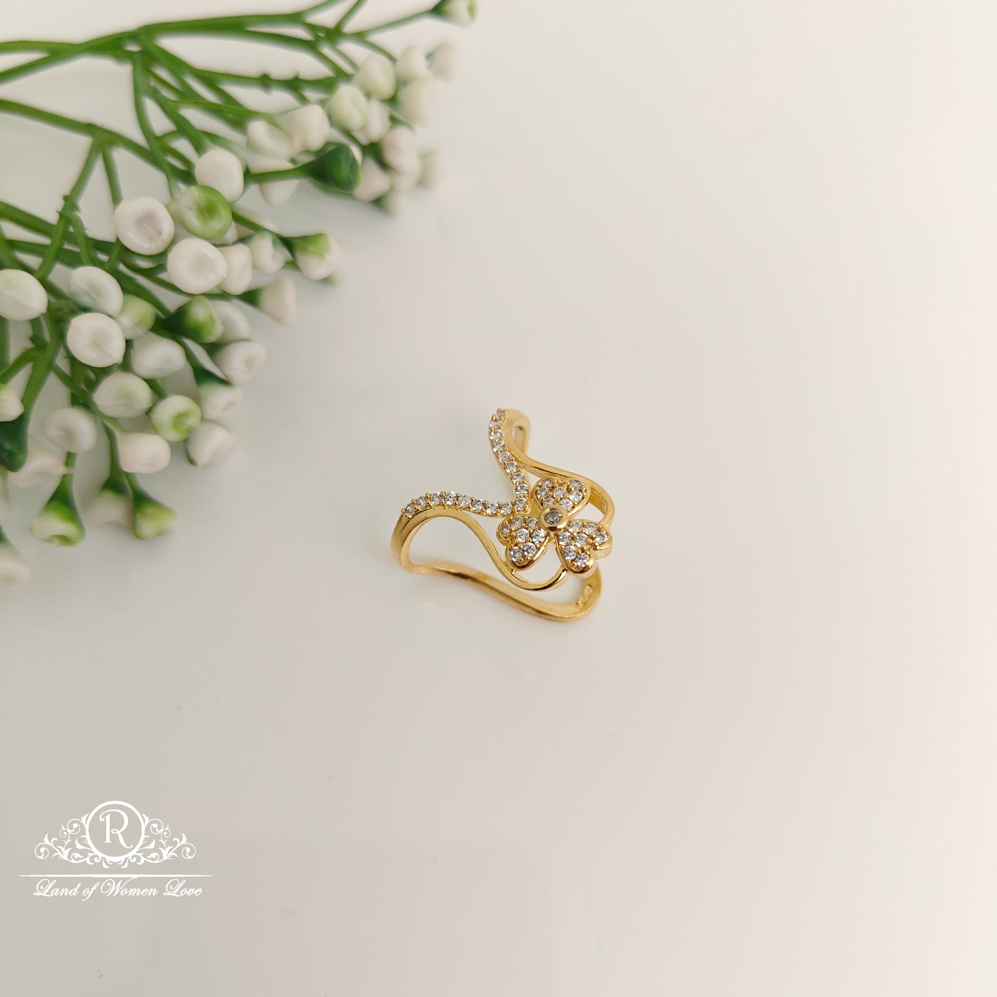 ring 92.5 silver simple and cute cz- stones vanki ring cz 92.5 silver ramala jewelry / ramala collections