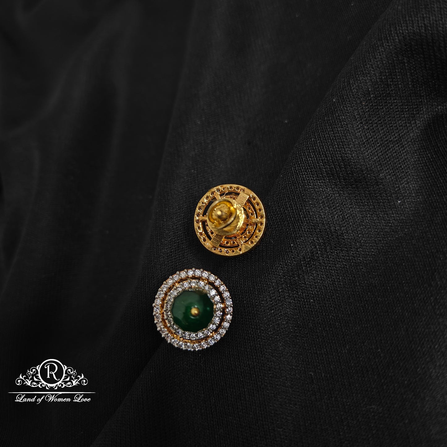 92.5 Silver Diamond finishing Studs-RCCP335