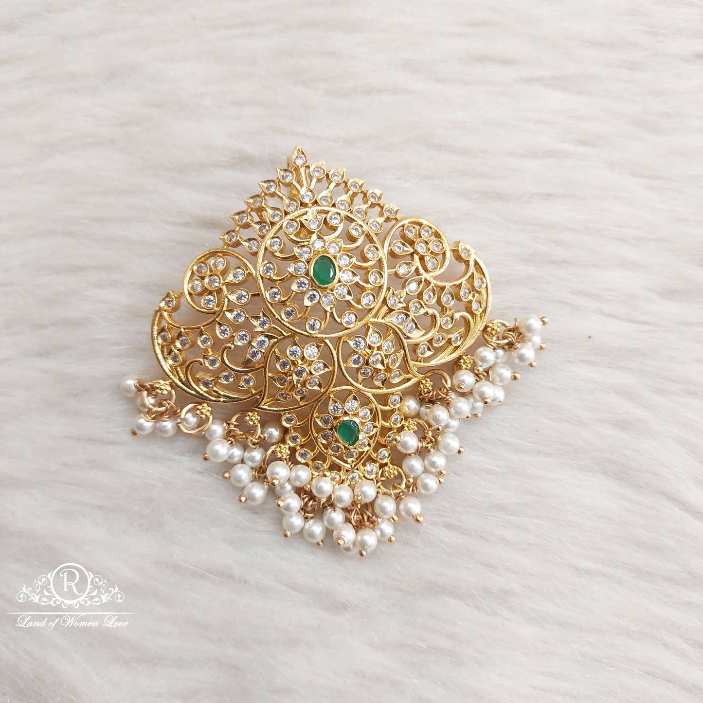 silver cz-stones locket-sa177 cz 92.5 silver ramala jewelry / ramala collections