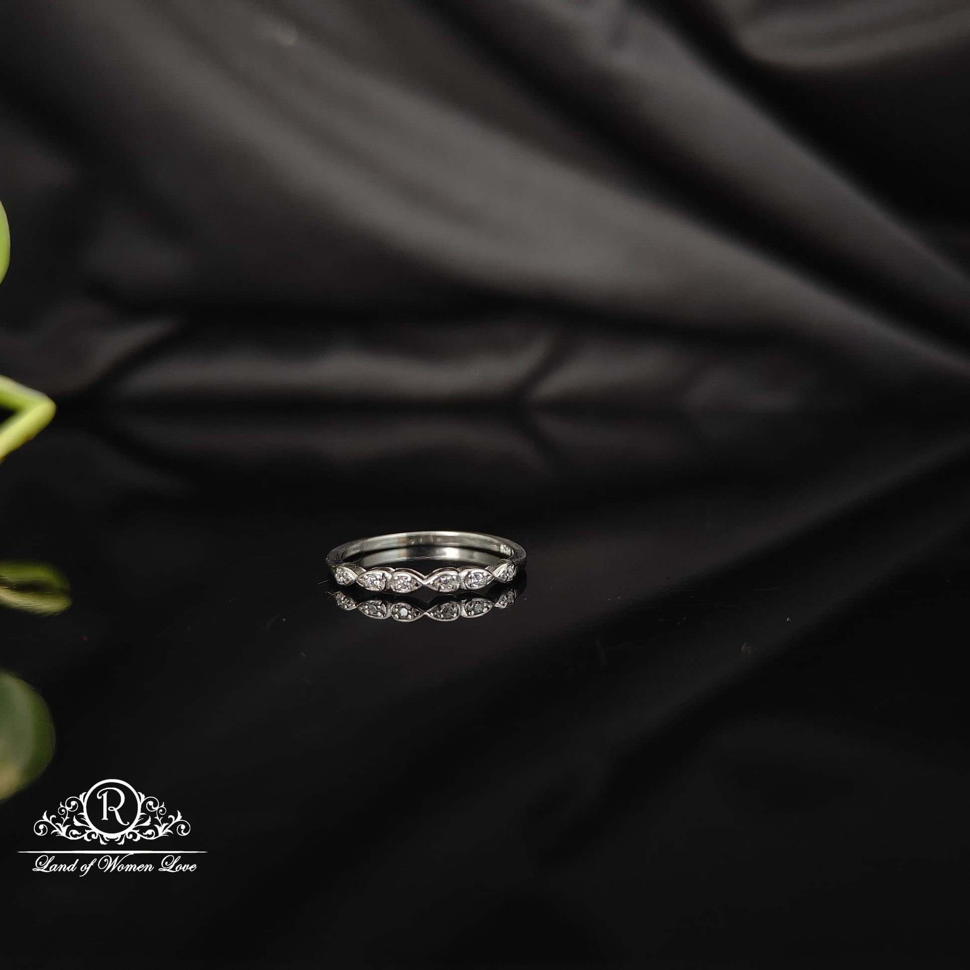 ring silver rodhium polish finger ring-rcra72 92.5 silver ramala jewelry / ramala collections