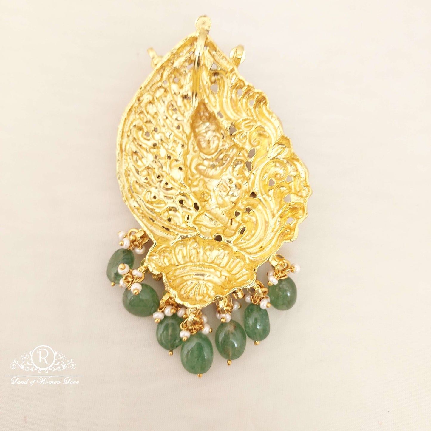 Silver With Antic Finish God Krishna Locket-V021