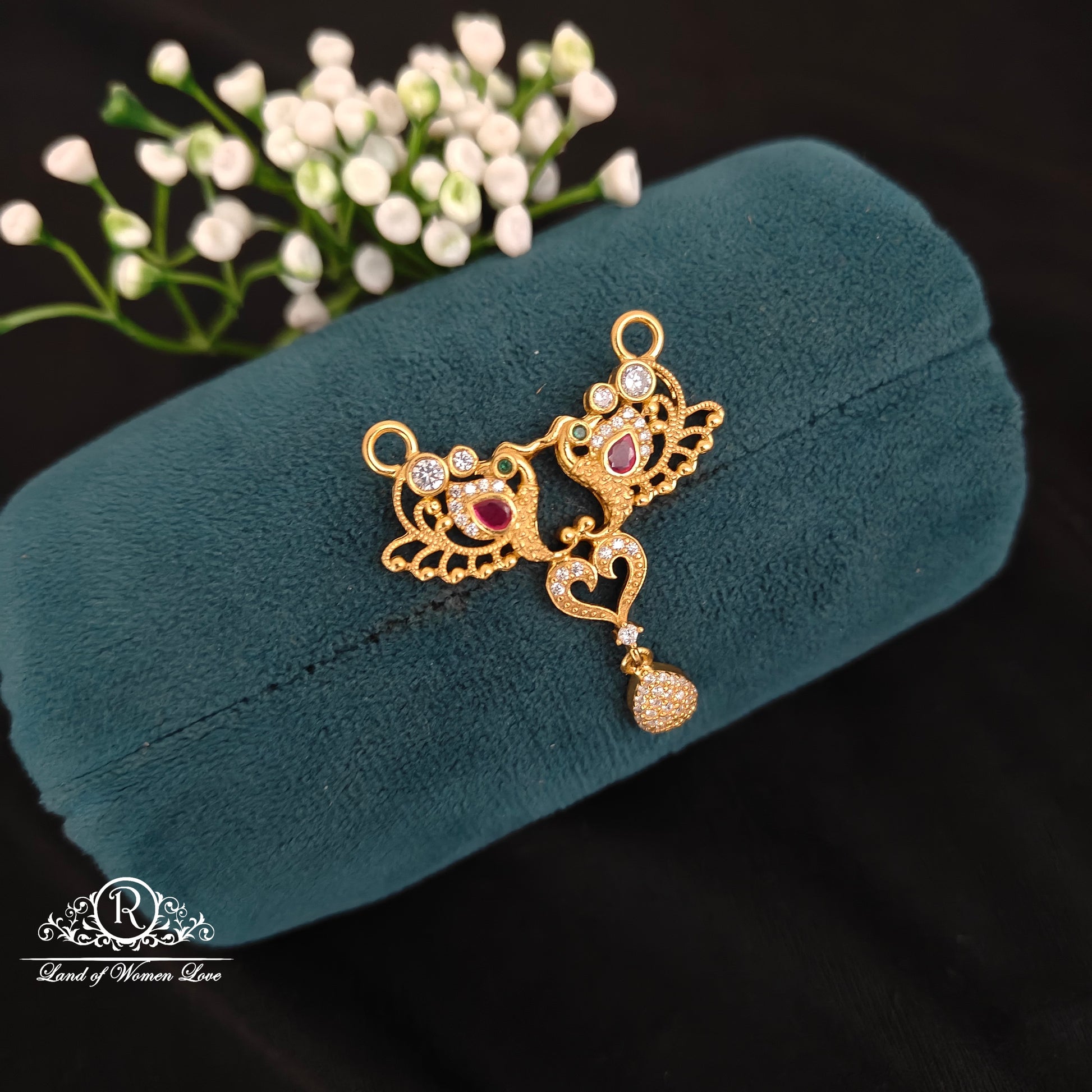 silver cute and beautiful mala locket 92.5 silver ramala jewelry / ramala collections