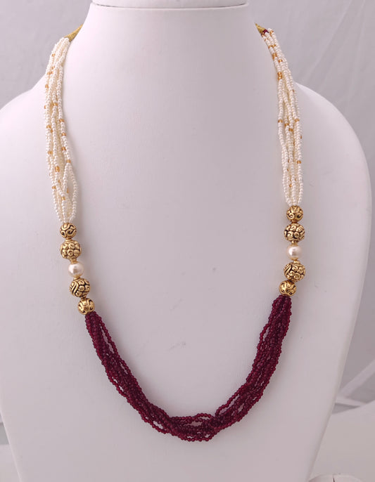 necklace silver beads chain design -rcjr284 92.5 silver ramala jewelry / ramala collections