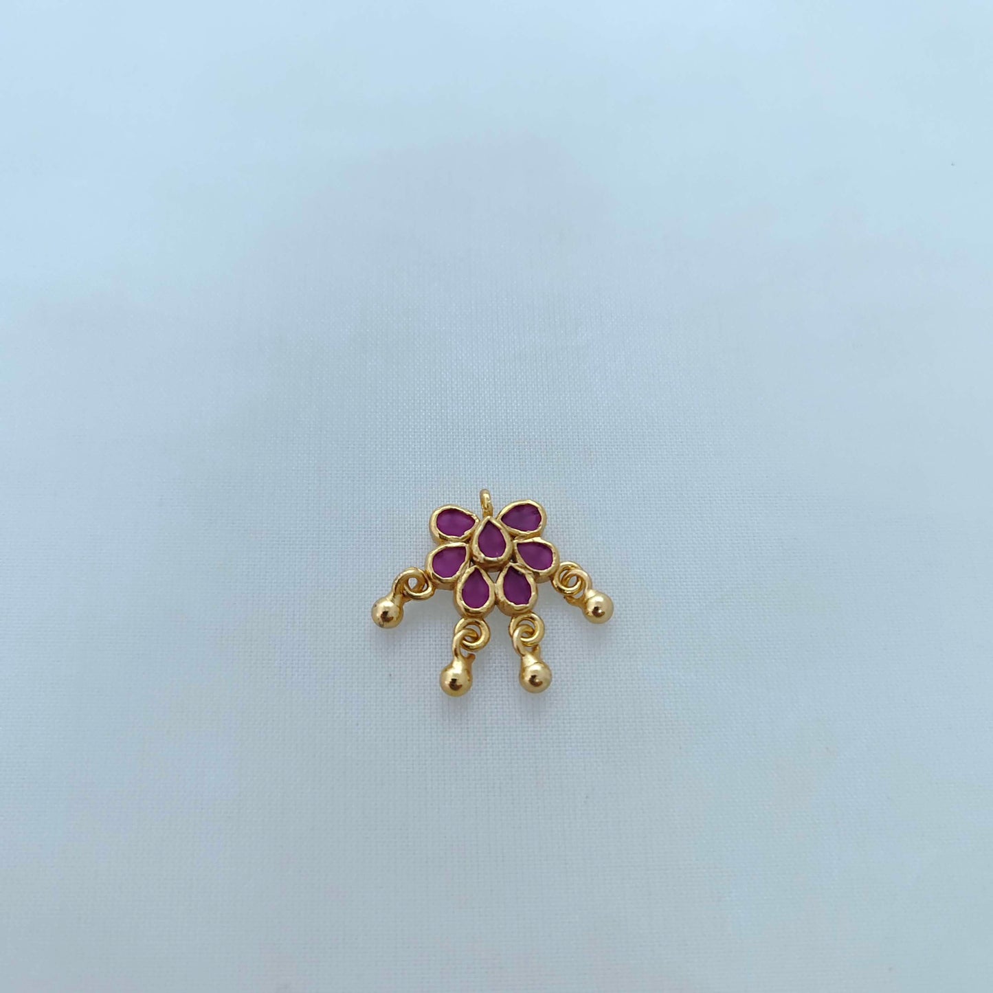 silver making accessories flower design locket-rca97 ruby 92.5 silver ramala jewelry / ramala collections