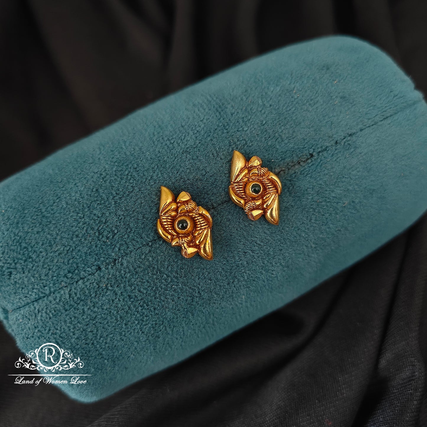 stud 92.5 silver earrings -rcjr916 ruby 92.5 silver ramala jewelry / ramala collections