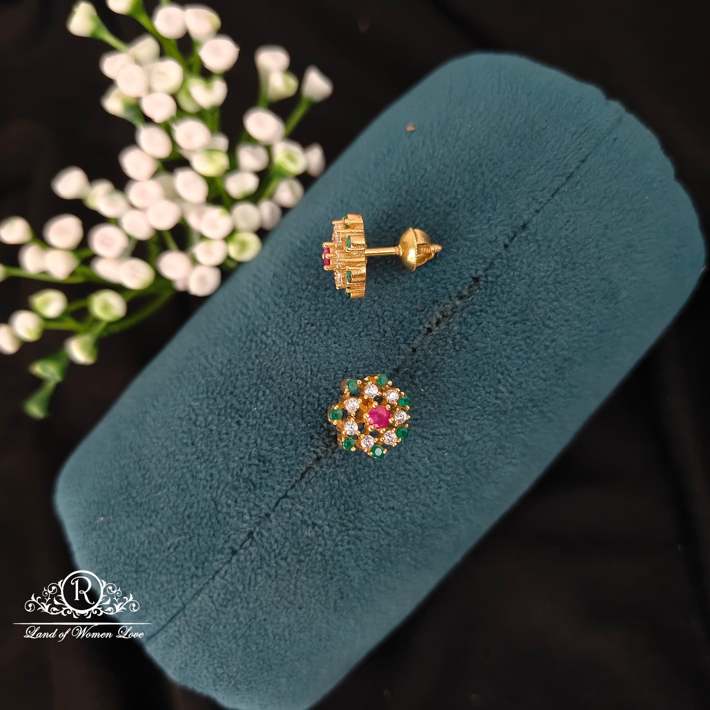 Silver cute and beautiful Earrings -RCBG095