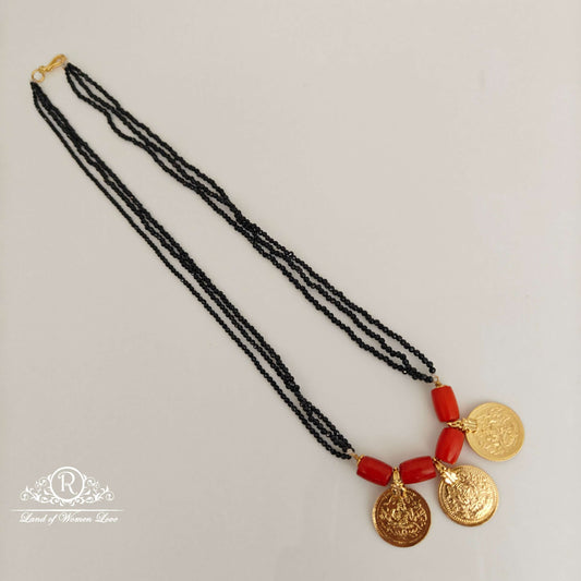 kasu crystals silver black beads-rch596 92.5 silver ramala jewelry / ramala collections