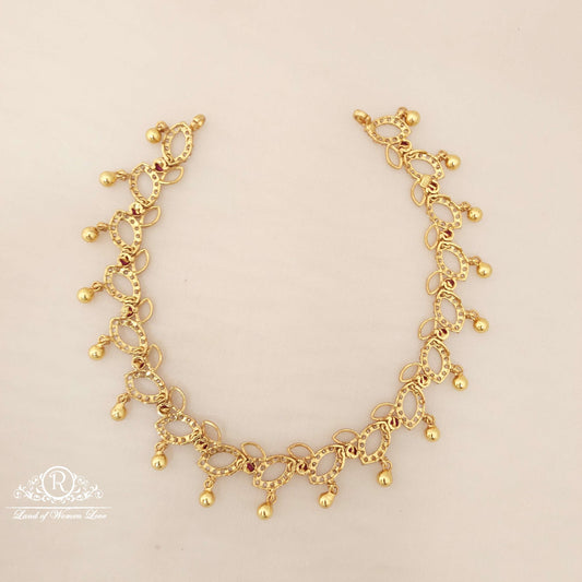 Silver White Stones Necklace-K52