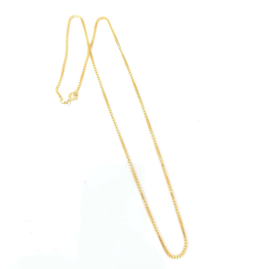 Silver base gold polish chain-RCT232