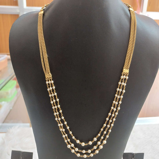 chain silver pearl chain-ri18 pearl 92.5 silver ramala jewelry / ramala collections