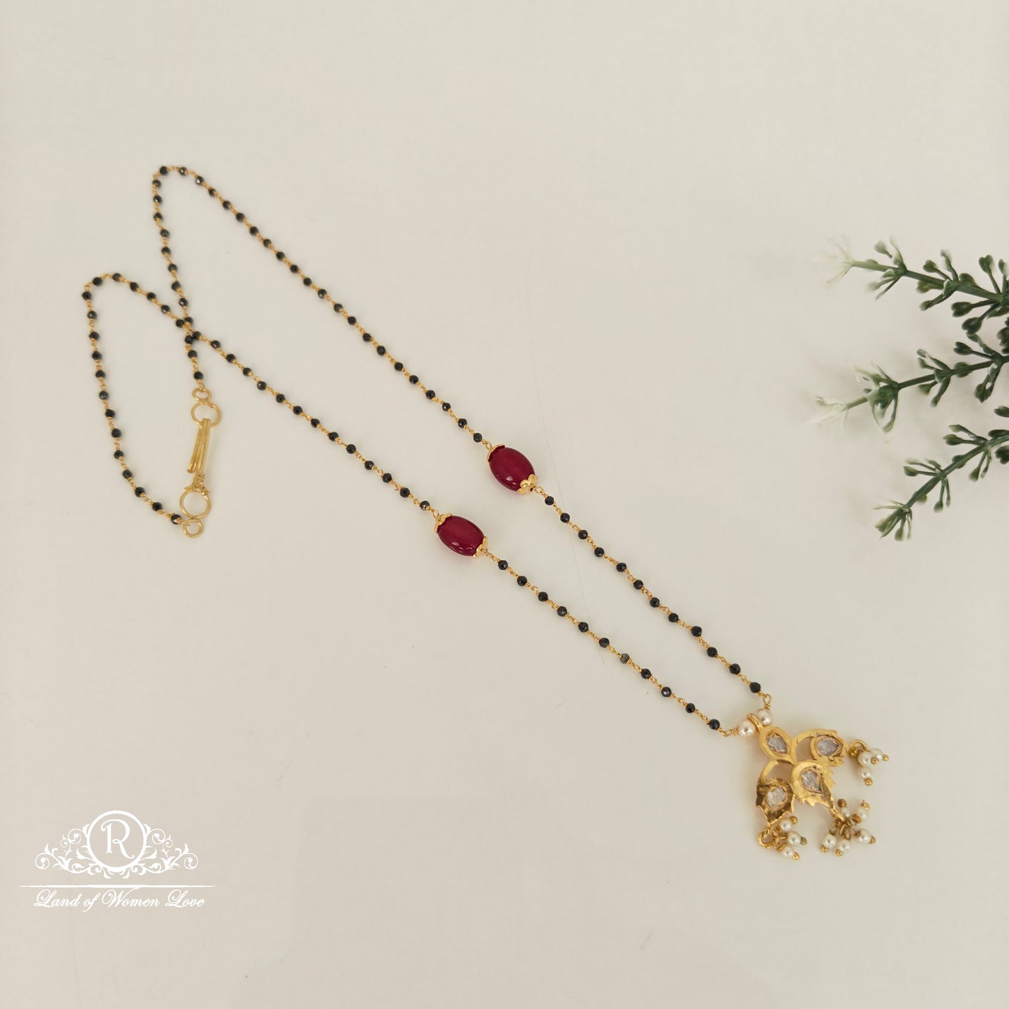 crystals silver black beads-rch697 92.5 silver ramala jewelry / ramala collections