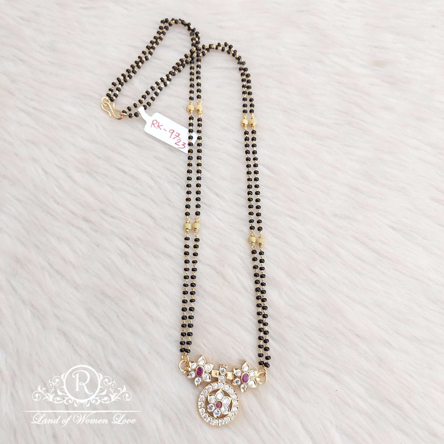 Silver Black Beads Designs