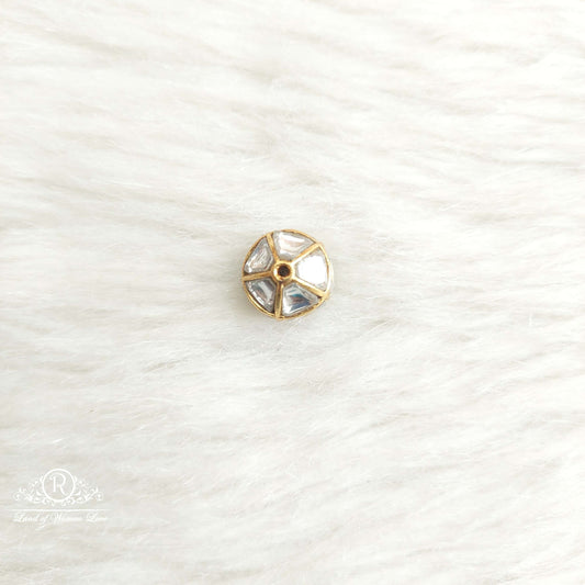 Silver Kundan Gold Ball-SA478