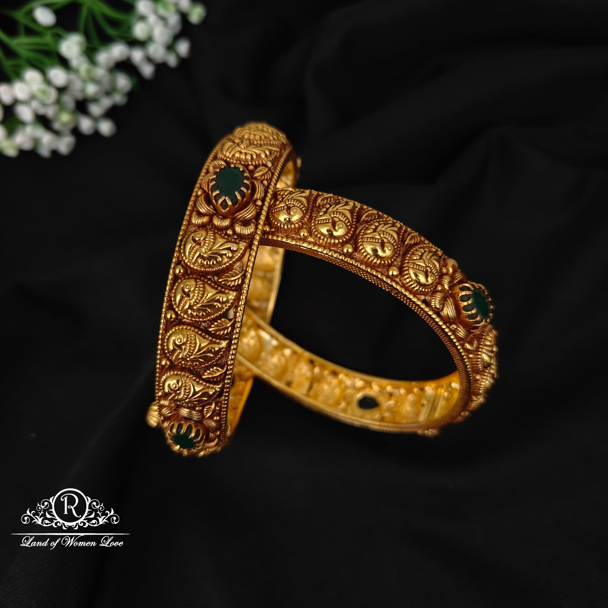 bangle 92.5 silver simple and cute bangles with mango design -rcp142 92.5 silver ramala jewelry / ramala collections