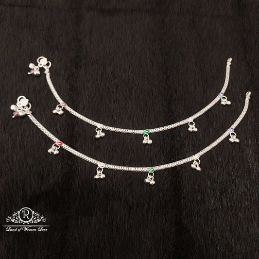 silver anklets-ss25 92.5 silver ramala jewelry / ramala collections